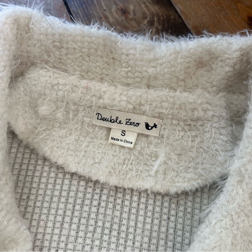 Double Zero Cream Teddy Jacket - image 4